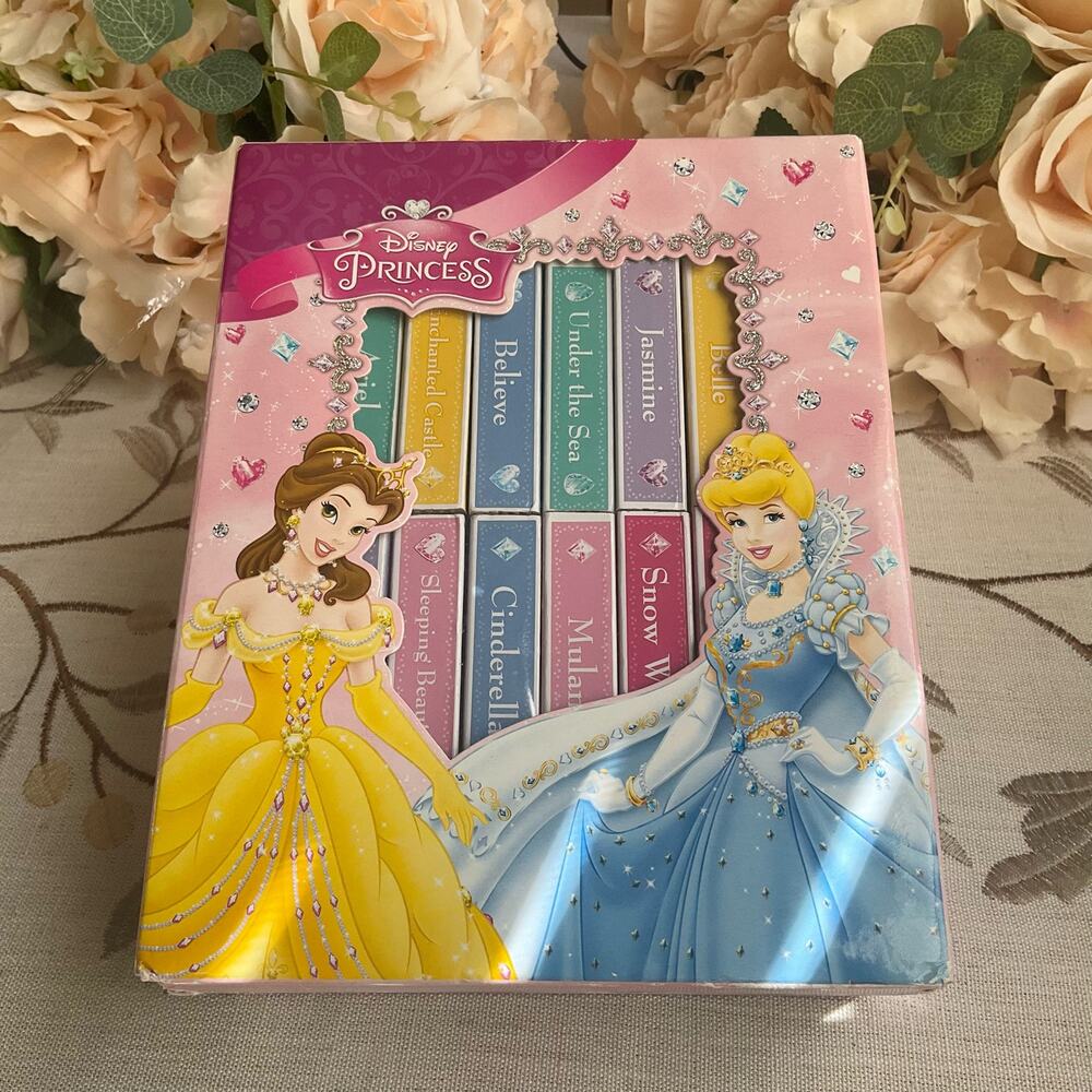 Disney Princess 12 Board Books by PI Kids (2009, Children's Board Books